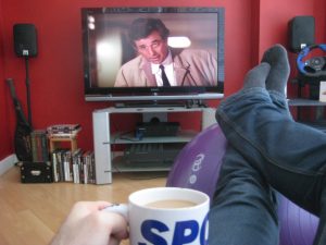 Watching Columbo from my sofa point of view