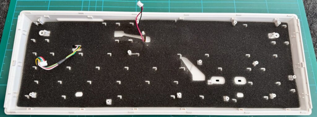 RK98 base panel with the damping foam back in place.